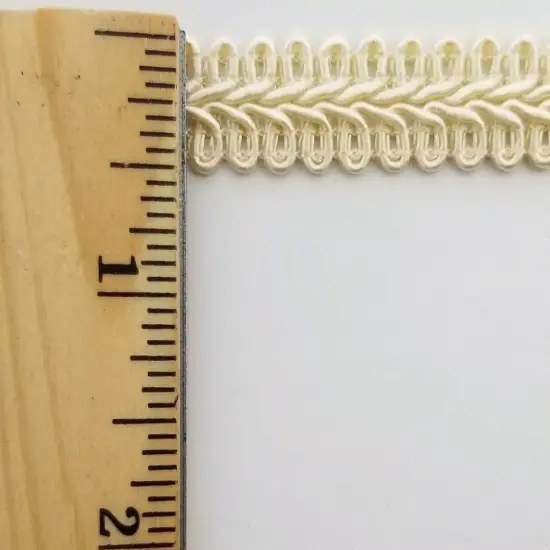 1/2" Chinese French Braid Gimp Trimming - 12 Continuous Yards - Many Colors! Ivory {2}
