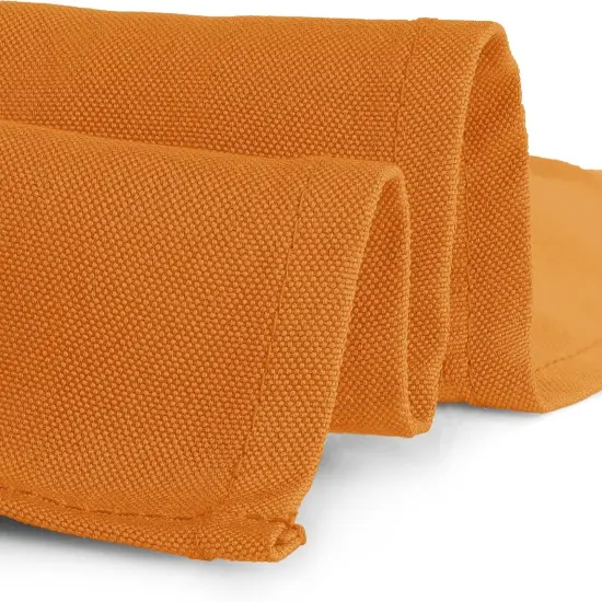 Rectangle Tablecloth - 90 x 156 Inch Orange Table Cloth for 8 Foot Table with Floor-Length Drop - Heavy Duty Washable Fabric - 8 Ft Buffet Table, Holiday Party, Wedding & Baby Shower {3}