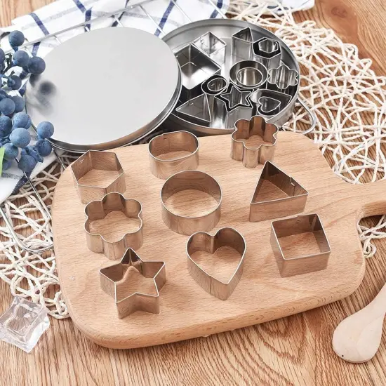 Stainless Steel Mini Cookie Cutter Set 24 Pieces {5}