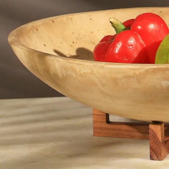Flex Bowl with Wooden Stand {3}