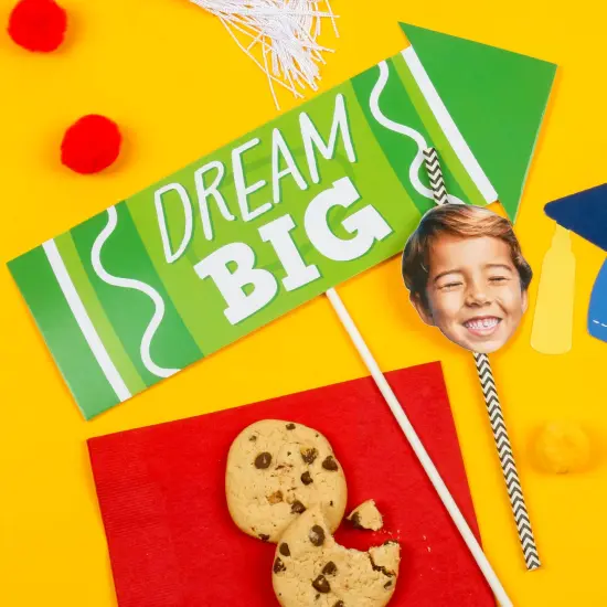 Big Dot of Happiness Funny Elementary Grad - Kids Graduation Party Photo Booth Props Kit - 10 Piece {7}