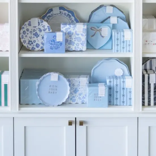 BONJOUR BABY SKY BLUE SMALL PLATES {3}