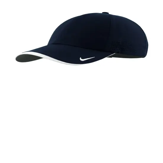 Nike&reg; Dri FIT Perforated Performance Cap Navy/ White {1}