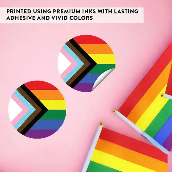 Gay Pride Stickers, Pride Accessories Progress Pride Flag Bulk Pride Merch Gay Stickers, LGBTQ Stickers for Pride Month, Gay Pride Stuff, 40 Pack Bulk Stickers for Small Business, Party {4}