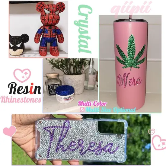 16000PCS AB Crystal Resin Rhinestones for Crafts Crystal White AB Flatback Resin Rhinestone 3mm 4mm 5mm Non-Hotfix Stones Diamonds Crystals Gems {3}