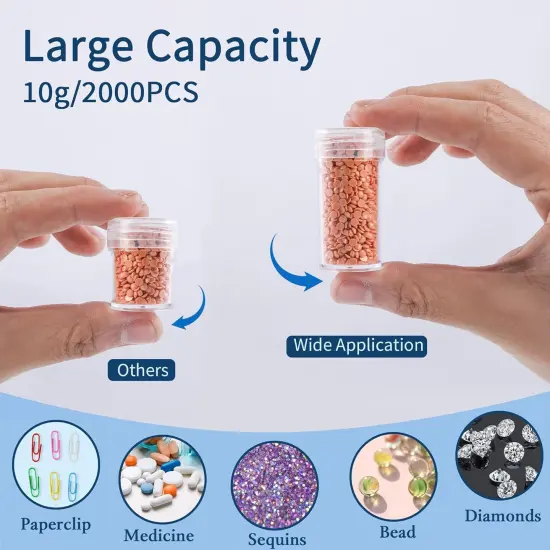 30 Slots Diamond Art Storage Containers for Adults Portable Bead Storage Boxes for Diamond Painting Accessories and Tools（Pink） {4}