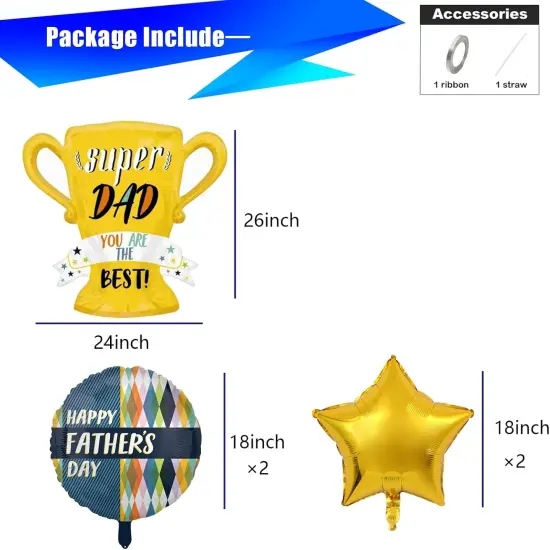 Happy fathers day balloons party decorations,cup theme fathers day balloons,fathers day party decorations supplies. {3}