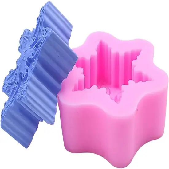 Snowflake Silicone Soap Mold for Handmade Soap {3}