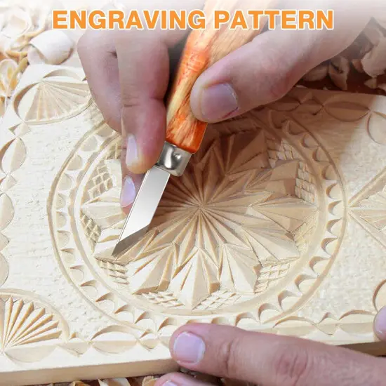 42PCS Wood Carving Kit for Beginners,14 Basswood, Wood Whittling Kits for Beginner and Kids, Wood Carving Tools with Safety Protection. 10pcs Carving Knife with 14pcs Basswood Block. {3}