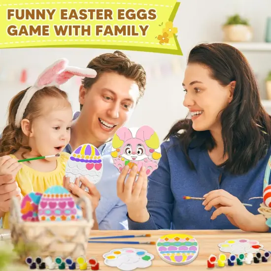 Summer Easter Craft Stepping Stones Painting Kit for Kids, Paint 5 Pack Garden Stone Craft Kits Easters Egg Arts and Crafts Toys for Girls, Easter Gifts for Kids Boy and Girl Age 6, 7, 8, 9, 10+ Year Old {5}