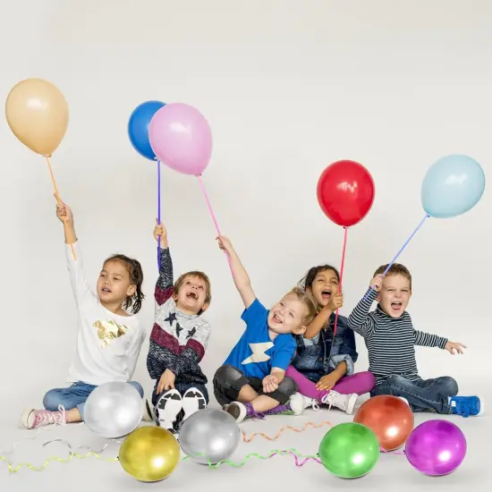 12 Roll Curling Ribbons, 250 Yards Colorful Balloon String, Crimped Curly Gift Wrap Ribbon, Thin Valentines Ribbon for Home Decor Party Decoration {5}