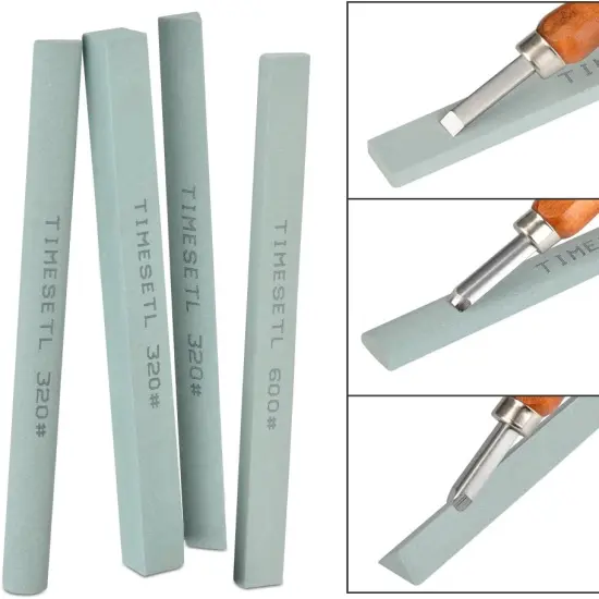 17Pack Small Wood Carving Set, 12pcs Wood Carving Tools SK2 Carbon Steel + 4pcs Whetstone + 1pcs Storage Case for Beginners DIY Woodworking Sculpting Whittling with Safety Cap {3}