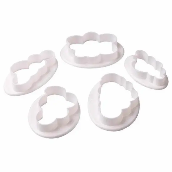 5 PC Clouds and Cloud Shape Cookie Cutter Set {5}