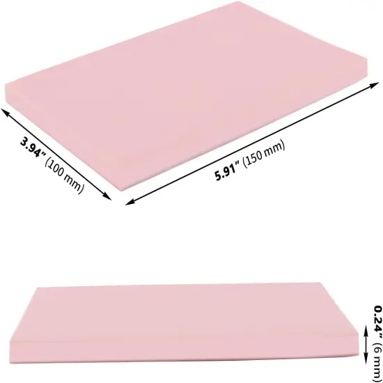 12 Pcs 4" x 6" Pink Rubber Carving Blocks, Soft Rubber Crafts Rubber Stamping Blanks with Carving Tools, Linoleum Blocks for Printmaking {2}
