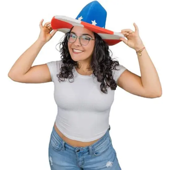 USA Lady Hat Elegant & Patriotic Party Accessory {2}