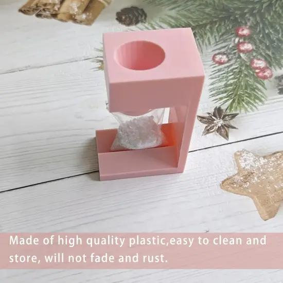 Diamond Painting Bag Funnel,Diamond Painting Drill Funnel for Zip Bags,Diamond Painting Accessories Tools (Pink) {2}