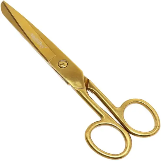 MultiBey Scissors Straight Recycled Stainless Steel 7" Copper Gold Multipurpose Fabric Leather Arts and Crafts Paper Shears Heavy Duty {1}