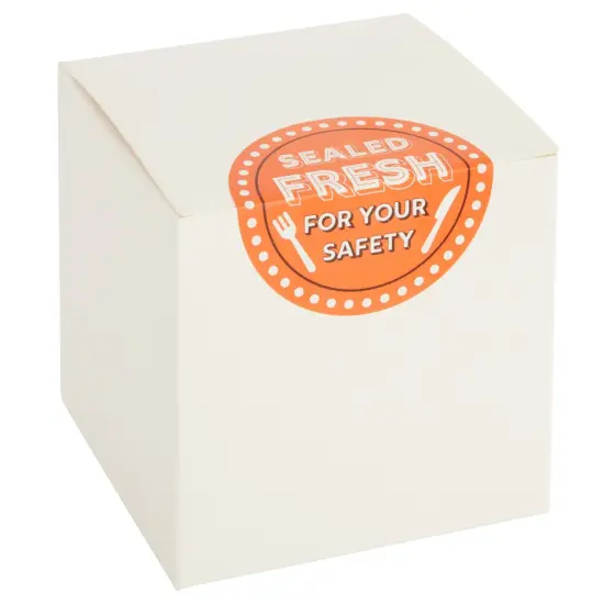 1000-Pieces of Tamper Evident Labels Roll for Food Delivery, 2 Inch Round Sealed Fresh for Your Safety Stickers, Tape for Restaurant Packages, Diners, Business Labeling {5}