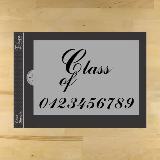 Class Of... Cake Stencil | C040 by Designer Stencils | Stencils for Royal Icing, Airbrush, Dusting Powder | {1}
