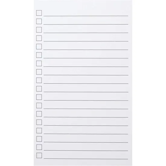 300 Pack Vertical Ruled Index Cards 3x5 with Check Boxes for Daily To Do Checklists and Tasks, Thick Card Stock Office Supplies {5}