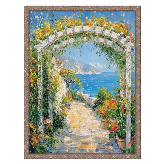 Slim Silver Pewter Leaf Floral Star Picture Frame 22x28 frame {6}