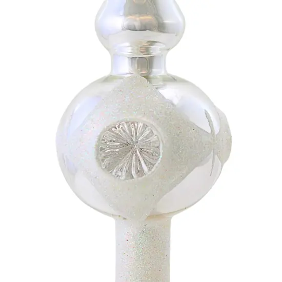 Sbk Gifts Holiday 13.0 Inch Silver Stardust Glitz Tree Topper Christmas Tree Topper , Christmas Decor Feather Tree Reflector Mini {3}