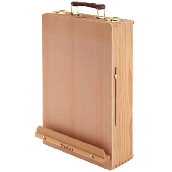 Master Artist Oil Paint Set Includes Wood Art Supply Carrying Case Sketchbox w/ Easel Assorted {7}