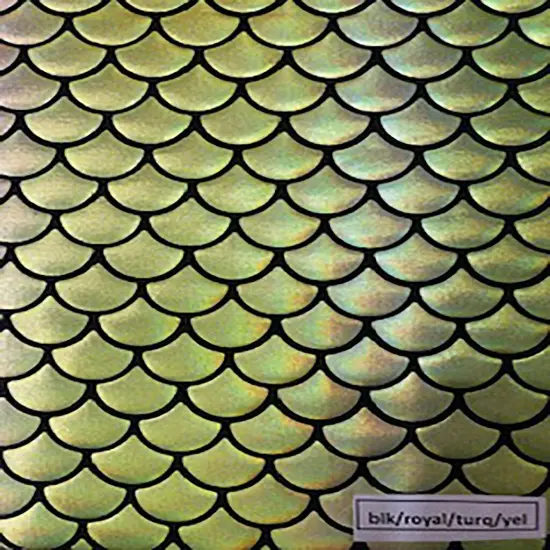 1 Yard Mermaid Poly Spandex Medium Multi Foil Fabric 58/60 Inch Width Black Two Tone Pink {2}