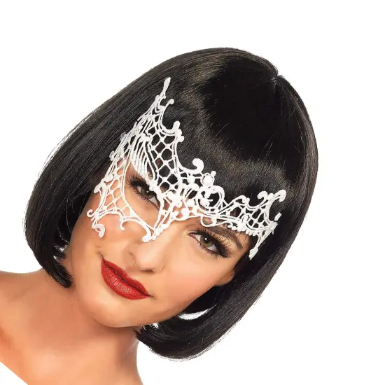 Daring Venetian White Mask Lace Design {5}