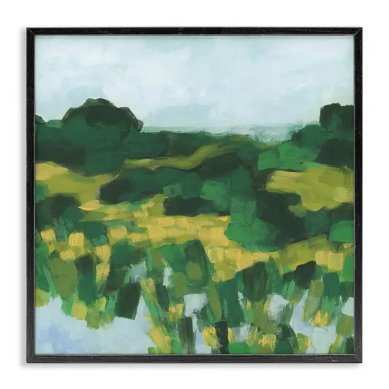 Stupell Industries Abstract Lush Greenery Framed Giclee Wall Art Design by June Erica Vess {1}