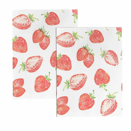 Strawberry Paper Treat Bags Bulk 50 Pc {5}