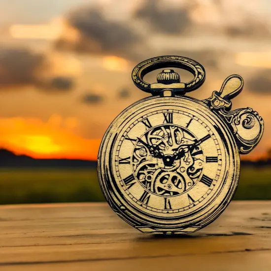 Ornament - Black - Steampunk Time Piece - Watch {3}