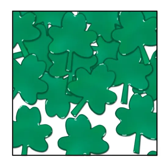 12 Pack Bulk St. Patrick's Day Confetti Shamrocks green (1 Oz per Pack) {1}