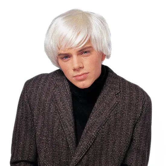 Artist Men's Costume Wig - Platinum {3}