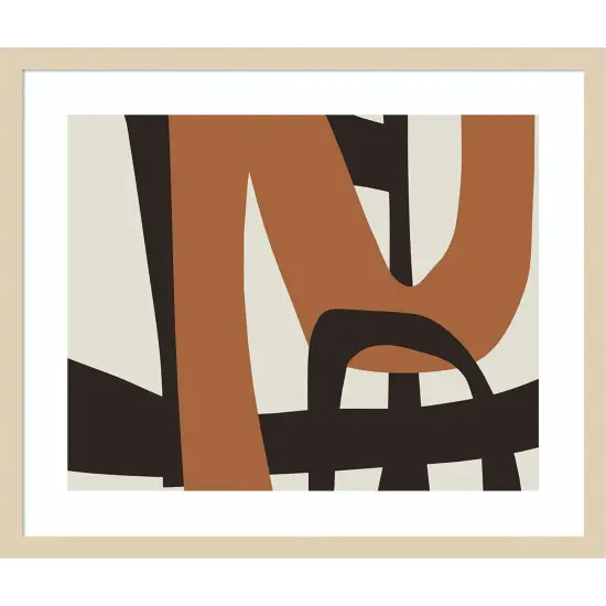 Calming Neutrals I by Irena Orlov Wood Framed Wall Art Print {1}