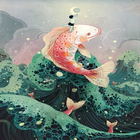 New York Puzzle Company Moon Catcher 500 Piece Piece Jigsaw Puzzle {3}