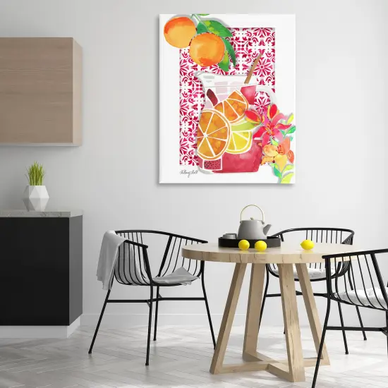 Stupell Industries Mediterranean Sangria Drink Canvas Design by Hillary Holt {2}