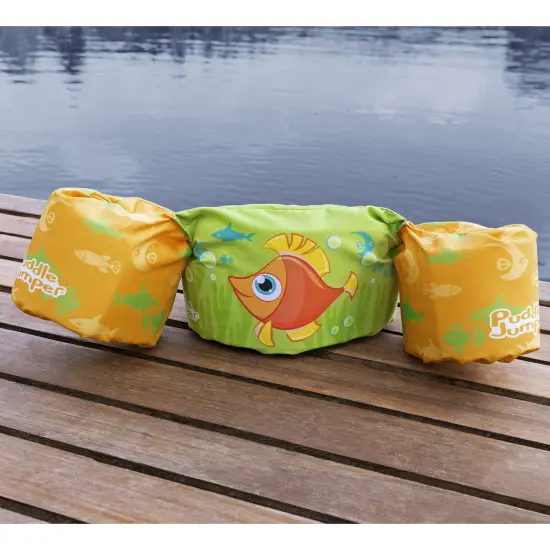 Puddle Jumper Child Deluxe Life Vest - Orange Fish (For Childred 33-55 lbs) {4}