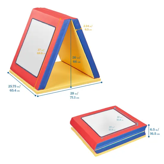 SoftZone Folding Floor Mirror, Sensory Toy Assorted {2}