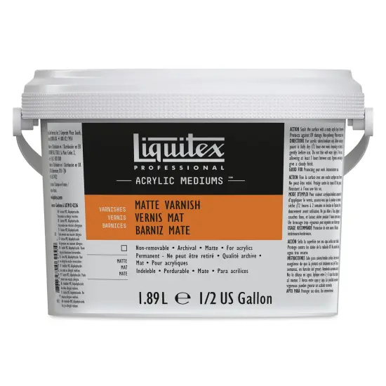 Liquitex Acrylic Varnish - Matte, 1.89 L, Bucket {1}