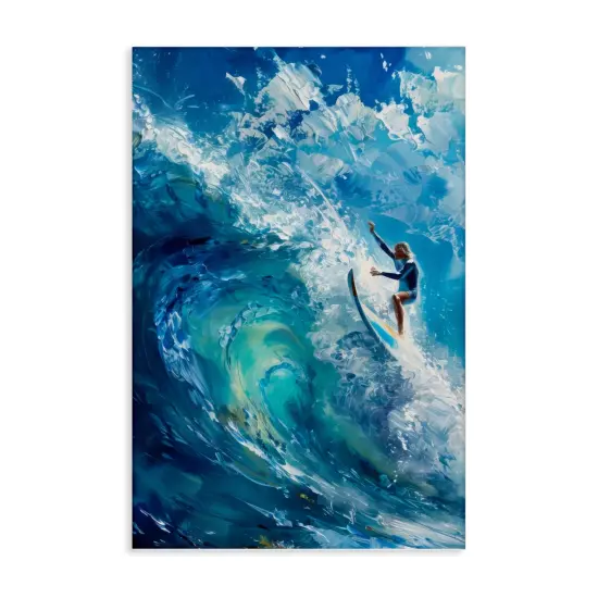 Stupell Industries Soul Surfer on Tidal Wave Canvas Design by LSR Design Studio {1}
