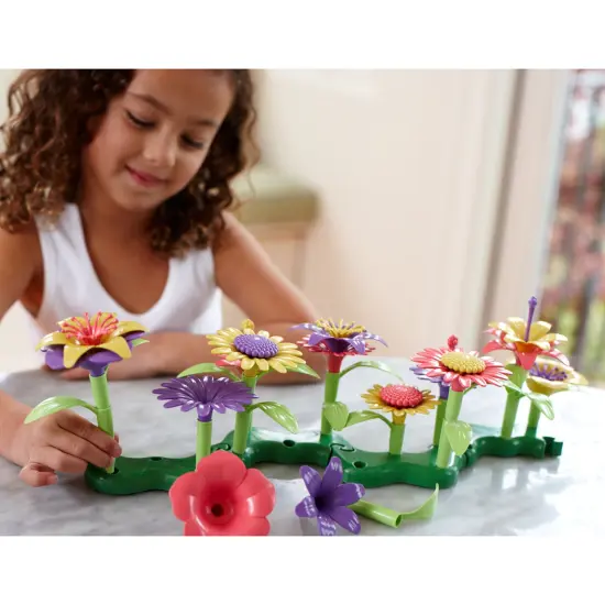 Green Toys: Build-A-Bouquet - 44pc Mix & Match Floral Toy Craft Set, Assemble & Stack, Create Colorful Flower Arrangements, Recycled Material, Kids 3+ {6}