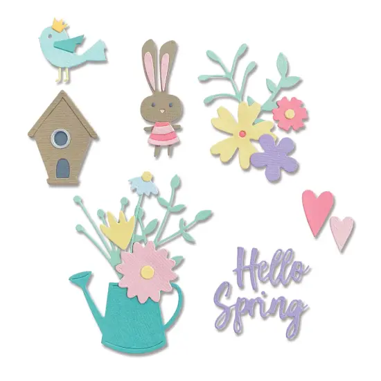 Sizzix Thinlits Dies By Olivia Rose 16/Pkg-Hello Spring {3}