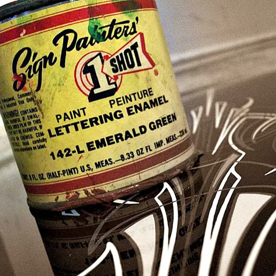 Basic 18 Color Enamel Kit, 1/4 Pint plus Custom Shop 6-Piece Master Pinstriping Brushes {5}