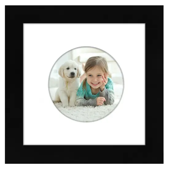 Americanflat Picture Frame with Round-Shaped Mat - Ideal for Any Room, Living Rooms, Dorm Room {7}