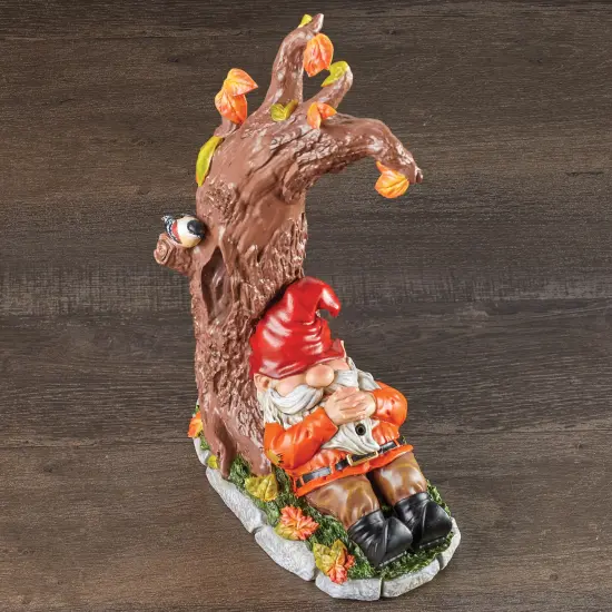 Collections Etc Hand-Painted Motion-Activated Snoring Gnome Garden Statue {6}