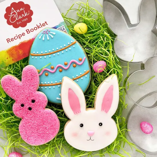 Easter Cookie Cutters 3-Pc. Set Made in USA, Easter Bunny, Egg, Rabbit Head {4}