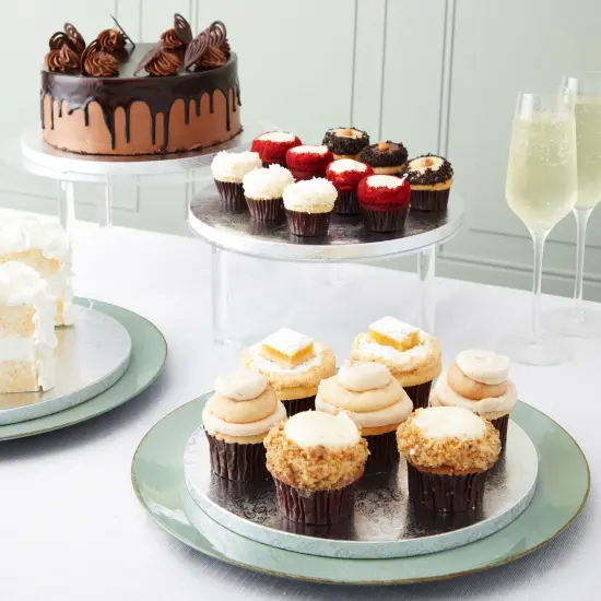 Professional Smooth Round Cake Drums, Silver Foil Wrapping (9.6 in, 12 Pack) {2}