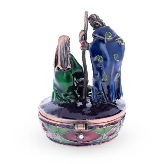 Nativity Scene Keepsake Rosary Box Figurine {3}