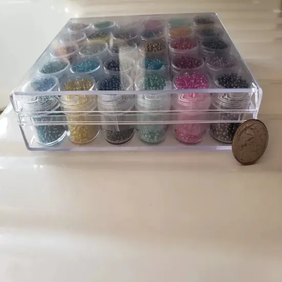 30 Full Cylinders of 2mm Seed Beads {3}